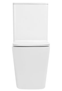 Приставной унитаз ABBER Rechteck AC1210TMW безободковый смыв торнадо белый матовый